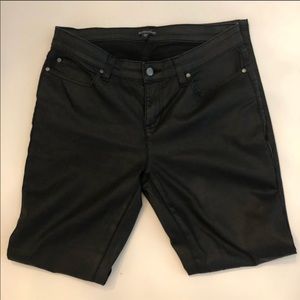 Eileen Fisher Waxed Black Jeans